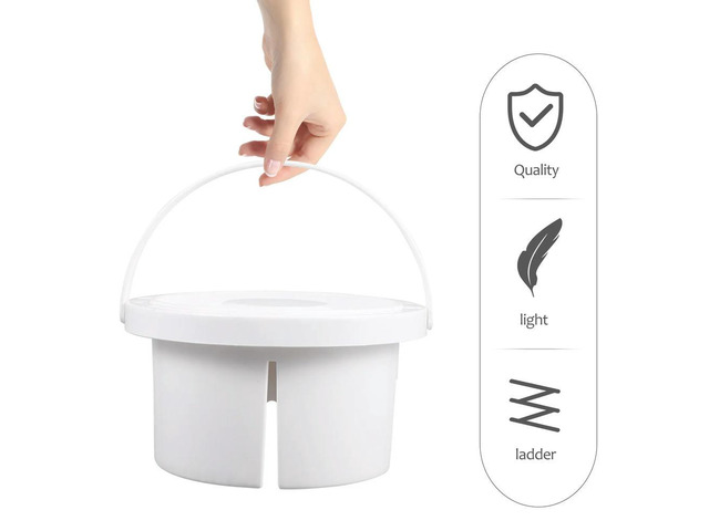 1Pcs 3-in-1 Paint Brush Washing Bucket with Brush Holder Color Mixing Tray and Drying Holes Art Studio Tool for Artists