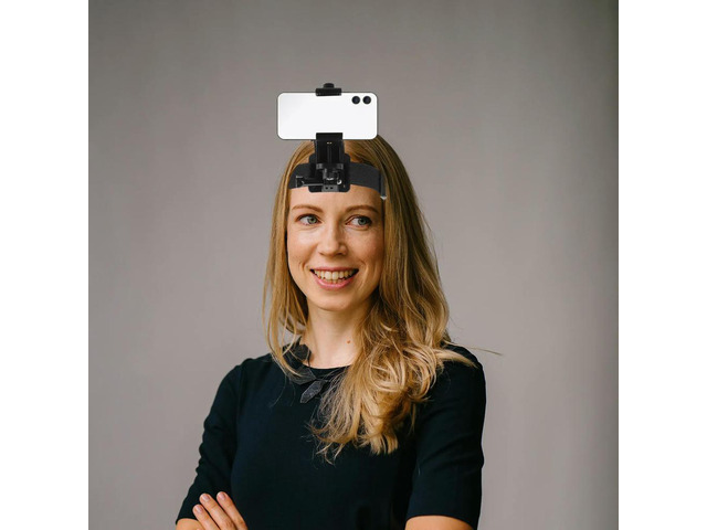 1Set Head-Mounted Phone Holder First-Person View Video Rig for phones Action Cameras Adjustable Anti-Slip Headband Mobile