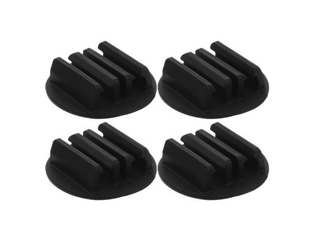 4Pcs Silicone Pencil Holder Round Self-Adhesive Pen Pot for Desk Wall Whiteboard Strong Grip Removable No Residue Pen and Marker