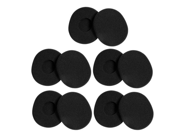 10Pcs Foam Ear Pad Covers for Headphones Replacement Ear Cushions Soft Sponge Earpads Enhanced Comfort Noise Reduction for Work