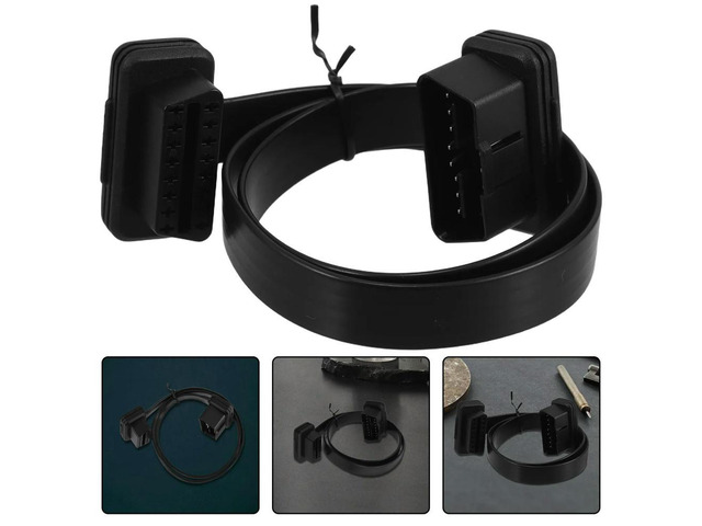 60Cm Full 16Pin Male to Female Extension Cable Heavy Duty l Rubber Jacket Ribbon Splitter Cord for Code Reader Printer