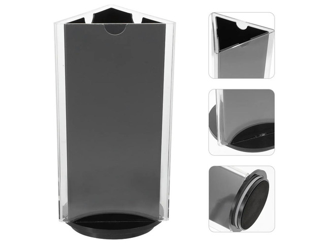 Rotatable Acrylic Sign Holder Desktop Menu Display Stand Tabletop Note Holder for Hotel Restaurant Wedding Banquet Activity Site
