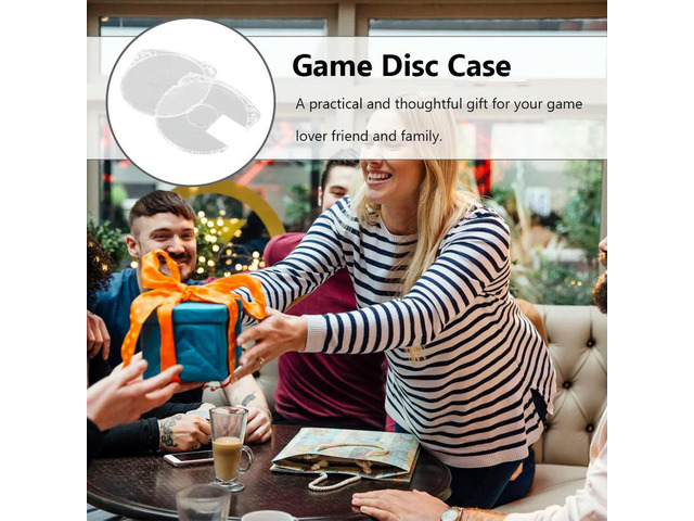 10Pcs Solid Sturdy Acrylic Game Disc Case Shell Transparent Disc Box for Ps Protective Gaming Accessories