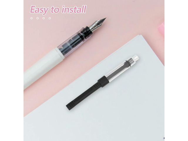20Pcs Fountain Pen Ink Converter Universal Refille Plastic Ink Absorber Push Pull Filling Tool for Office School Travel