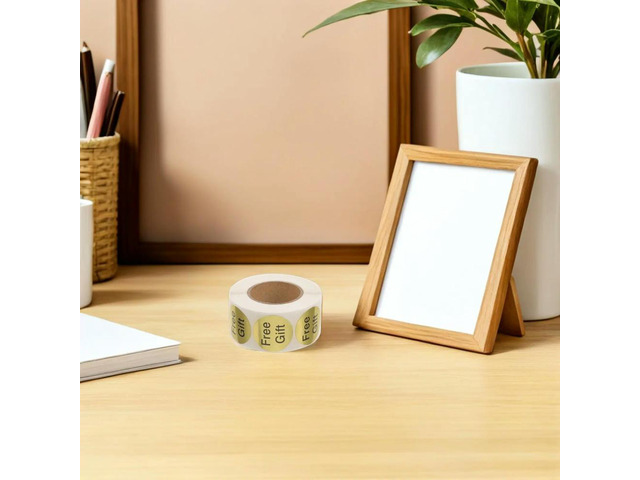 1000Pcs Free Gift Stickers Small Business Self Adhesive Round Customer Appreciation els for Present Packaging Sealing