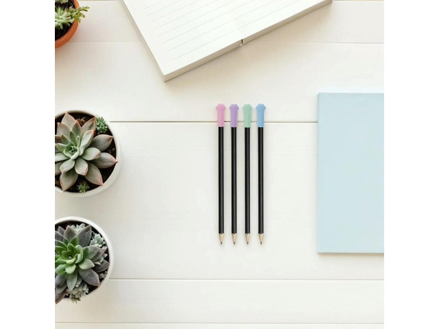 80Pcs Pastel Cat Paw Pencil Protector Caps Soft Rubber Eraser Tops Pencil Lengthener Classroom Incentive Prizes Birthday Goodie