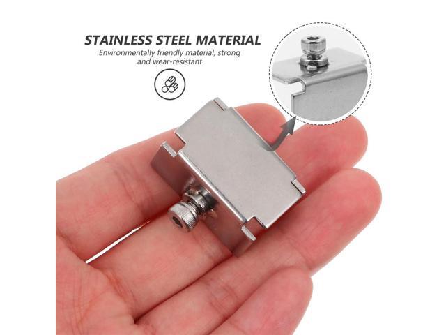 4Pcs Glass Bed Clips 3D Printer Parts Premium Stainless Steel Glass Fixing Clamps Easy Installation Removal for All Printers