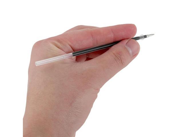 100Pcs Black Gel Pen Refills 0.5mm Fine Dry Ink Smooth Writing Refill for Students Office Exams Signatures School