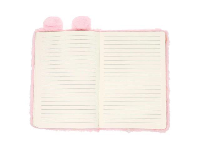 Pink Rabbit Notebook Adorable Cartoon Cover Daily Use Journal Multi-Function Diary Book for Girls Travel Record Writing Notebook