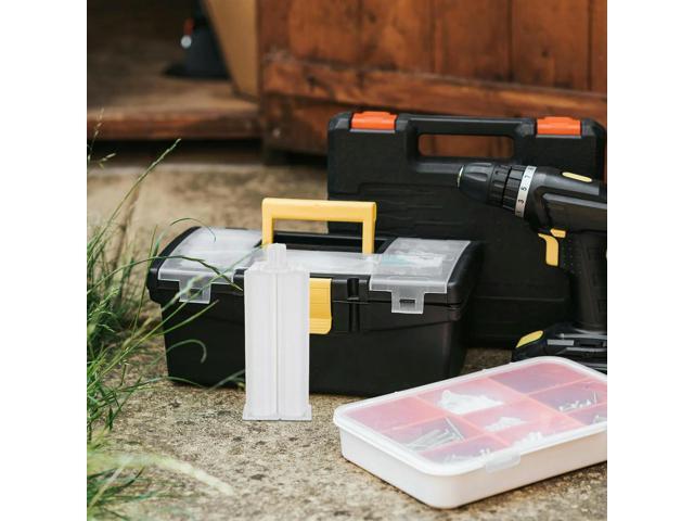 10Pcs Plastic Dual-Component Adhesive Cartridges 50Ml Epoxy Gun Glue Dispenser Tubes Ab Glue Cartridge for Manual Applicator