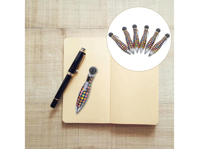 6Pcs Fun Bowling Pin Ballpoint Pen Creative Twist Design Pocket Size Ideal for Notes Signatures Pocket Pens