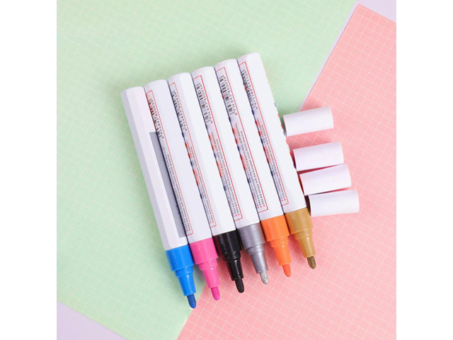 7Pcs Car Scratch Repair Pens Quick Dry Paint Touch Up Pen Color Concealing Tools Automotive Car Coat Paint Pen Tire Repair Tool