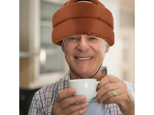 Elderly Protective Hat Anti-Fall Safety Adjustable Strap Senior Bump Cap Padded Headgear Head Injury Prevention Soft