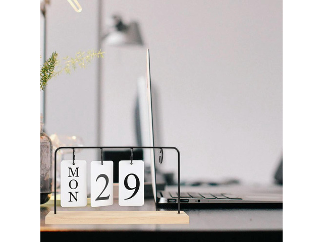 Desktop Calendar Decoration Creative Modern Design Sturdy Premium Material Warm Leisure Ambience Ornament for Office
