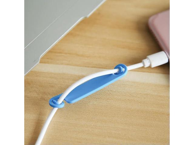 100Pcs Assorted Color Cable Tags Sturdy Reusable Cord els for Computer Phone Charger Wires Home Office Car Cable Organization