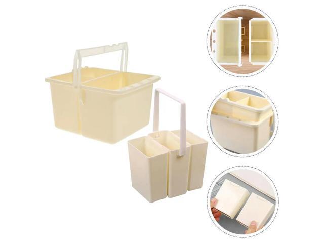 2Pcs Multifunctional Brush Washer Bucket Detachable Paint Brush Cleaner Holder Pigment Mixing Container Lightweight Art