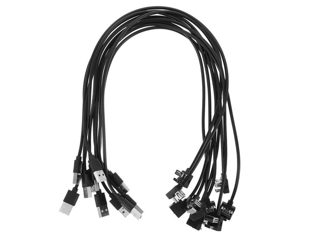 10Pcs Suitcase Charging Cable with Dual USB Ports Built-in Extension Cord for Luggage Power Extension USB