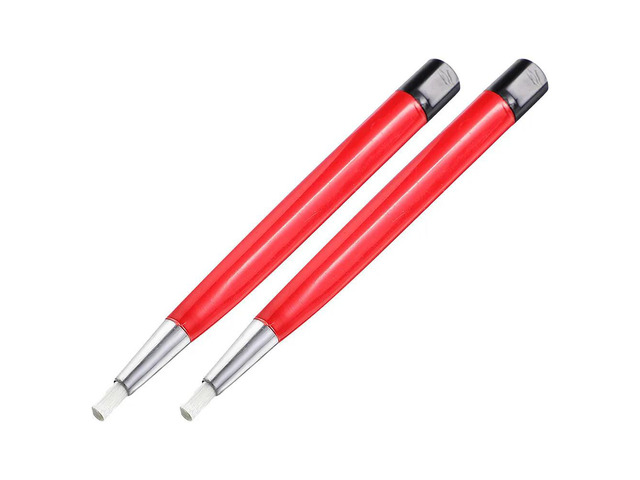 2Pcs Clock Sweeping Pen Nylon Cleaning Brush Adjustable Bristles for Watch Jewelry Polishing Grinding Fiberglass