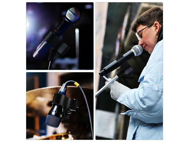 3Pcs Mic Clip Holders Adjustable Microphone Holder Clamps Drop Resistant for Stand Studio Stage Conference Accessories