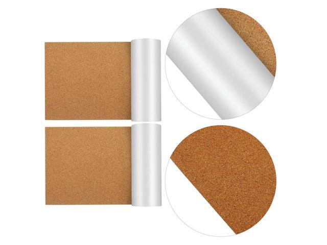 2 Rolls Self Adhesive Cork Roll Peel and Stick Cork Sheet 20cmx200cmx2mm for Notice Boards Bulletin Boards Wall Crafts DIY