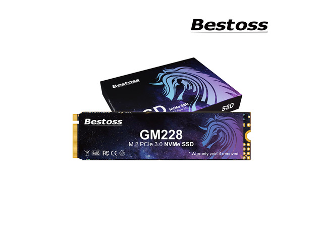 Bestoss 256GB M.2 PCIe NVMe 2280 SSD Gen3.0 x4 3D NAND Internal Solid State Drive, Seq. Read Speeds Up to 2200MB/s, Compatible with Desktop or Laptop