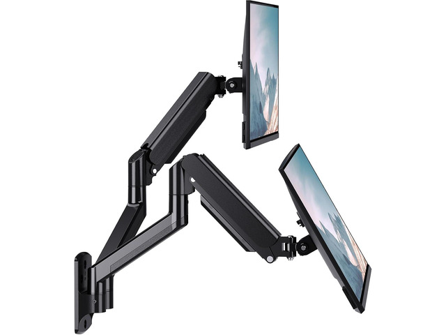 WALI Dual Monitor Wall Mount for 17-32 inch Screens, up to 22 lbs per Arm