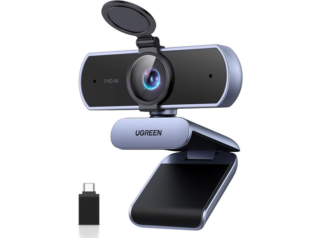 UGREEN 4K@30fps Webcam for PC Ultra HD Web Camera with Noise-canceling Mics
