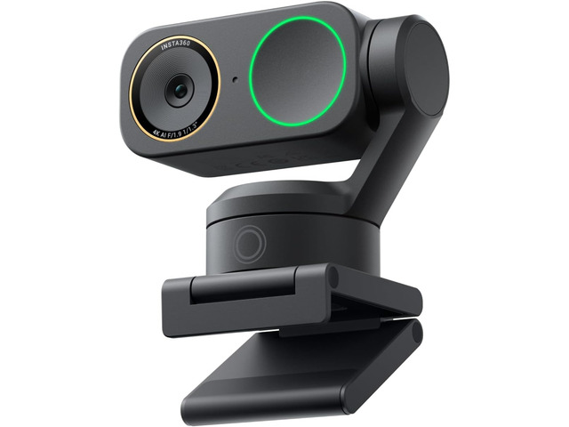 Insta360 Link 2 Pro 4K PTZ Webcam for PC/Mac, 1/1.3 Sensor, Low-Light, AI Tracking, HDR, Directional Noise-Canceling Mics, Supports Stream Deck,...