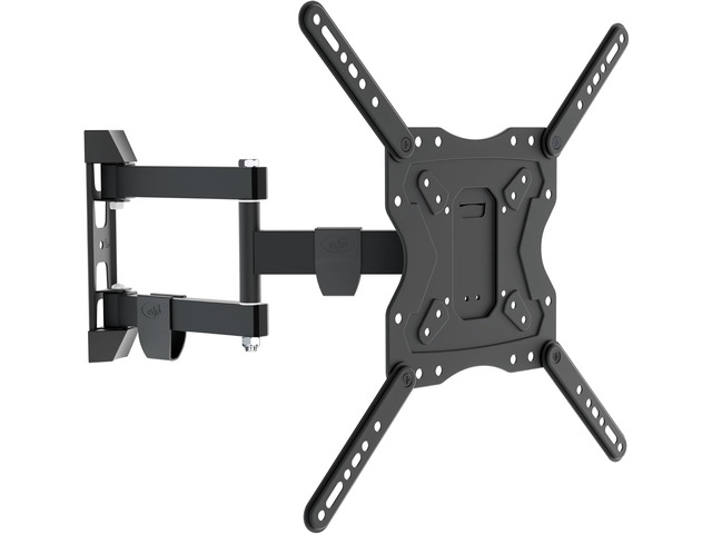 ELG Full Motion TV Wall Mount, 26'-65' TVs up to 66.1 lbs, 16' Reach, 3-Joint Arm, Swivel, Tilt, VESA 75x75 to 400x400mm, Pre-Assembled, Carbon...
