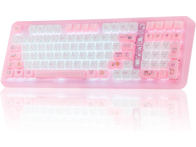 KiiBoom Phantom98 Lite 96% Wireless Mechanical Gaming Keyboard, VIA Programmable, Creamy Keyboard with Gasket, 8000mAh Battery, Hot Swap, RGB...