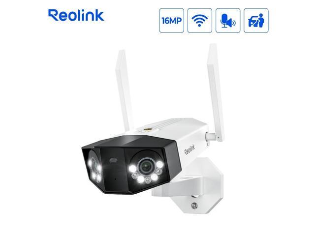 Reolink Duo 3 WiFi 16MP Wi-Fi 6 Outdoor Security Camera, 180° Panorama View, Motion Track, Color Night Vision, IP67, 2.4/5GHz WiFi 6, Smart...