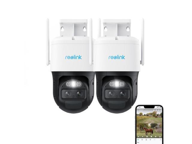 Reolink 2pcs Trackmix LTE 4MP Dual-Lens 4G PTZ Camera with Auto-Zoom Tracking