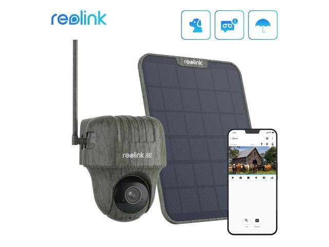 Reolink 4K 8MP 4G LTE Wildlife PT Camera with 360Â° All-Around View, Animal Detection Recognition, 4K Live Streaming Playback, Go Ranger PT with...