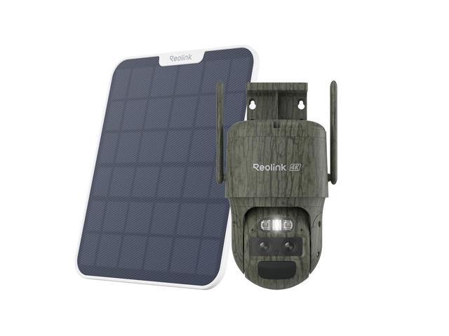 Reolink TrackMix LTE-C 4G 4K Dual Lens Cellular Trail Security Camera, 4G LTE, Auto Tracking No WiFi Solar Powered Camera with 6X Hybrid Zoom,...