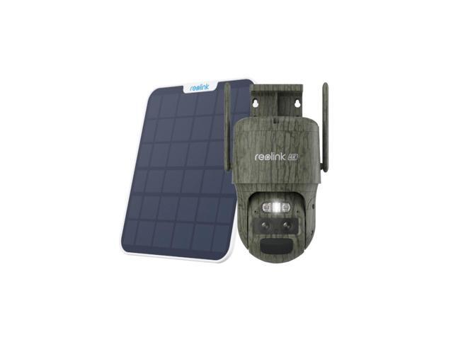 Reolink 4G LTE Dual-Lens Battery Security Camera with Solar Panel Auto-Zoom Tracking