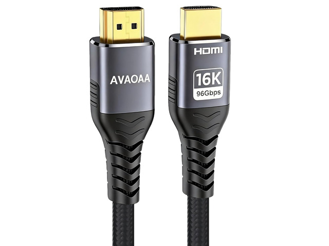 Avaoaa 16K HDMI Cable 2.2 96Gbps 3.3FT, Ultra High Speed HDMI to HDMI Cable