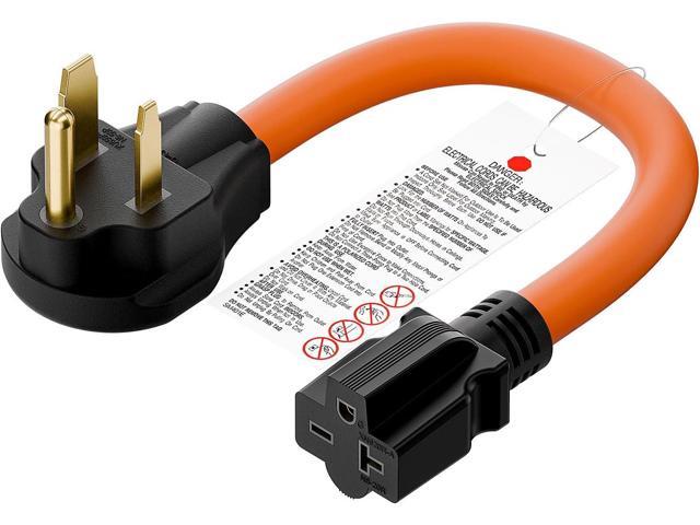 1.5FT Nema 6-50P to 6-15R/6-20R Welder Power Adapter Cord 6-50P 50-Amp to 6-20R 20A T-Blade Adapter, 6-50 to 6-20R Adaptor Cord