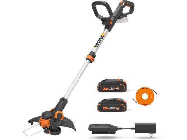 WORX 20V 12' 2-in-1 Cordless String Trimmer & Electric Lawn Edger, WG163 Command Feed, Works for Lawn Weed Removal Tasks, 2 x 2.0Ah Batteries &...
