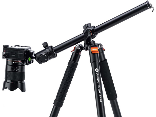 Fotopro 68'' Overhead Tripod for Flat Lay & Macro,Carbon Fiber Travel Tripod with 360 Degree Horizontal Column for Food...
