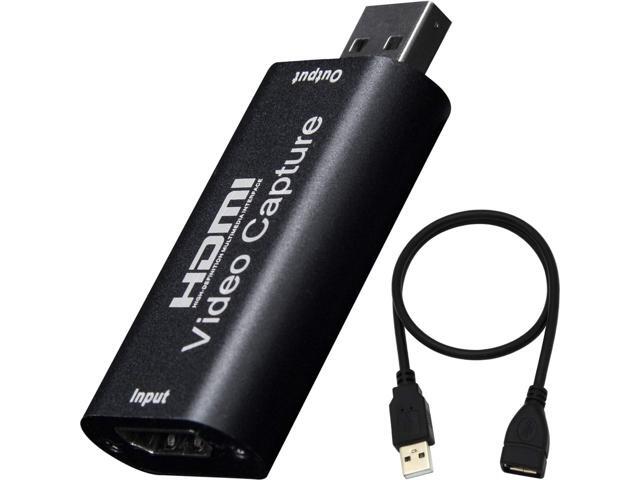 BlueAVS 4K HDMI to USB Capture Card, 1080P, Live Streaming & Recording Plug and Play HDMI Capture for DSLR, Camcorder and Action Cam, Ideal for.
