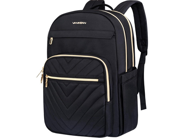 VANKEAN 15.6 Inch Laptop Backpack for Women Large Capacity Daypack Waterproof Backpacks Stylish Travel Bags Casual Daypacks for College, Business