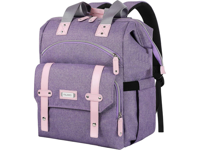 FALANKO Laptop Backpack for Women, Anti Theft Backpacks with RFID Anti Theft Water Resistant,Wide Top Open Work Teacher College Travel Computer Bag...