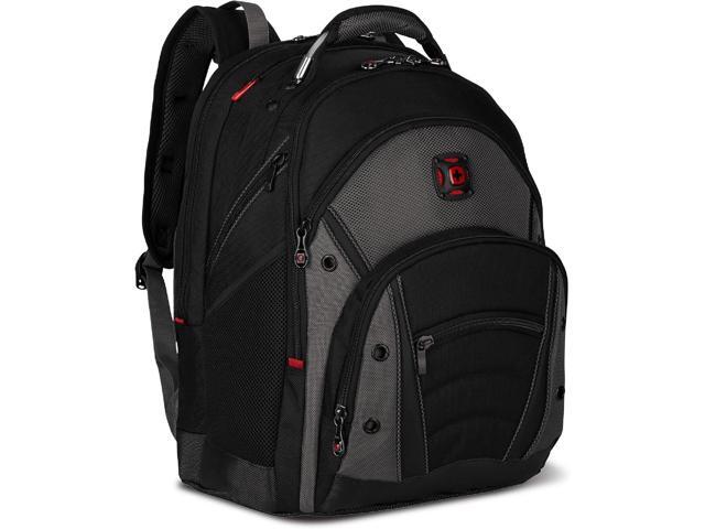 Wenger Synergy Laptop Backpack, Fits 16 Inch Laptop, Men's and Women's Laptop Bag, Black/Grey Fits 16 Inch Laptop, men's, bag