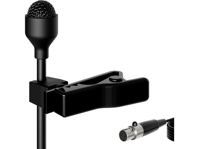 J K MIC-J 044 Lavalier Microphone Compatible with AKG Samson Bodypacks Omni Clip on Lapel Mic with Mini XLR TA3F Plug for interviews, lectures,...