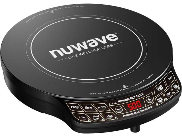 Nuwave Precision Induction Cooktop, 10.25 Shatter-Resistant Ceramic Glass 6.5 Heating Coil, 81 Temps from 100°F to 500°F, 3 Wattage Settings 600,...