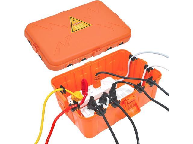 Hrensaw Large Outdoor Electrical Box(12.5x8.5x5inch),IP54 Waterproof Outdoor Outlet Covers,Weatherproof Extension Cord Covers Protect...