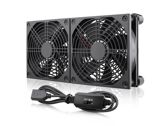 Wathai 240mm Router Cooling Fan for Computer Cooler Small Box 5V USB USB Powered Multi Speed Electronics Cooling Pad, Modem Receiver TV Box...