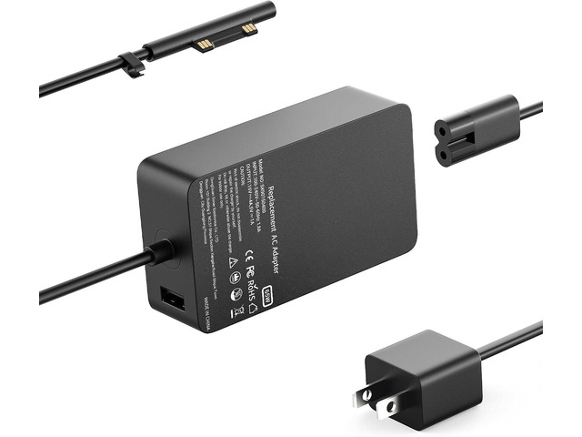 65W Surface Pro Laptop Charger Compatible with Microsoft Surface Pro 11 10 9 8 7 6 5 4 3 X Power Adapter,Surface Laptop 1 2 3,Compatible for Both...
