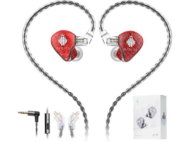 Hidizs MS1 Galaxy IEM Gaming Earphones - Dual Magnetic Engine for Immersive Gaming Sound Wired Earbuds/Inline Mic/Detachable 2-Pin Cable, 3.5mm Plug