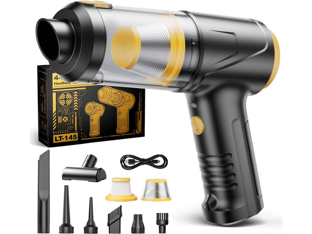 Handheld Vacuum Cleaner, 21000Pa Cordless 4-in-1 Mini Car Vacuum